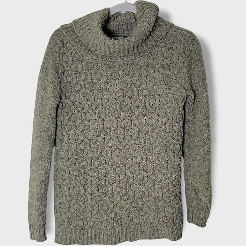 Moon and Madison Super Soft Textured Knit Loose Turtleneck Sweater Size XS